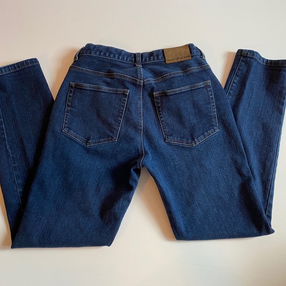Dkny Denim - DKNY High Waist Dark Wash Mom Jeans